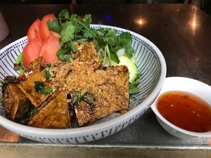 Vietnamese-Bun with fried tofu  at Rice Bistro in Port Orange