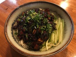 Korean- Ja Jang Myun- veggies  at Rice Bistro in Port Orange