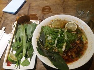 Mushroom Soup (Bún nấm rơm Huế:) at Pho - Wimbledon in South West London