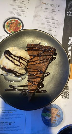 chocolate orange cake  at Wagamama - St Andrew Square in Edinburgh