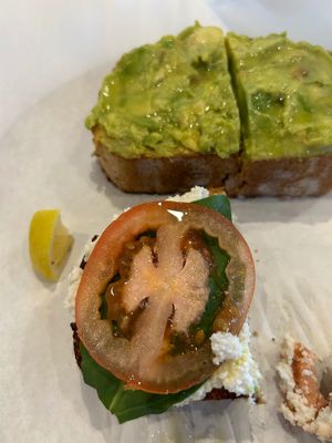 Avocado and ricotta toast at Kind Bean in Chandler