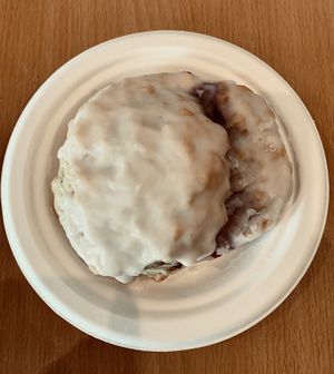 Raspberry pie scone w/ fresh raspberries inside  at Kind Bean in Chandler