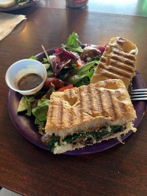 Vegan portobello panini  at Vagabond Blues in Palmer