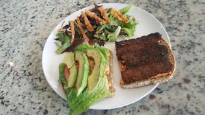 vegan BLT with avocado at Artichoke & Vine in Boca Raton