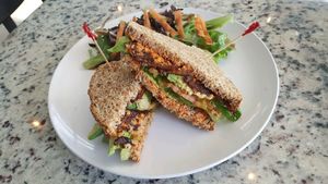 vegan BLT with avocado at Artichoke & Vine in Boca Raton