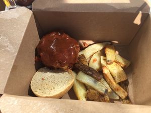 BBQ jackfruit sandwich  at Artichoke & Vine in Boca Raton