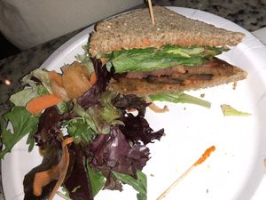 Tempeh bacon, lettuce and tomato sandwich  at Artichoke & Vine in Boca Raton