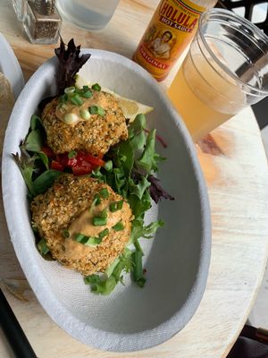 Crab cakes  at Artichoke & Vine in Boca Raton