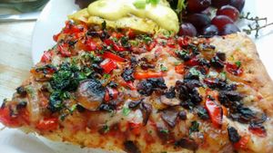 Delicious pizza at Artichoke & Vine in Boca Raton