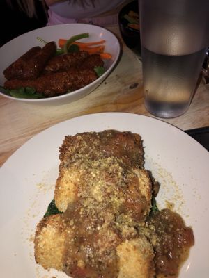 by far the best eggplant rollatini of my lifeeee at Artichoke & Vine in Boca Raton