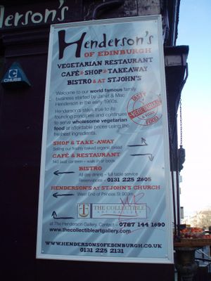 Henderson's, Edinburgh at Henderson's Shop and Salad Table in Edinburgh