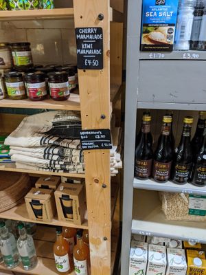 shop items at the cafe-deli-shop at Henderson's Shop and Salad Table in Edinburgh