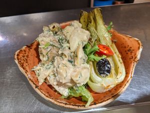 Two salads at The Salad Table at Henderson's Shop and Salad Table in Edinburgh