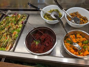 Salad selection at The Salad Table at Henderson's Shop and Salad Table in Edinburgh