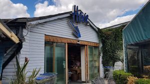 Outside at Here Organic Warehouse in South West London