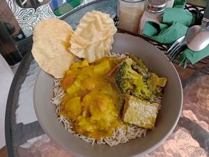 Split serve, plenty to eat! at Great Nature Vegetarian Snacks and Grocery in Christies Beach