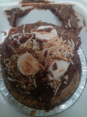 Rocky road custard pie at Great Nature Vegetarian Snacks and Grocery in Christies Beach