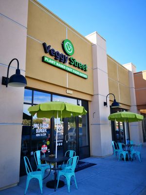 Outside at Veggy Street in Las Vegas