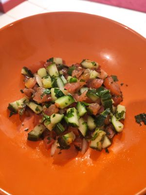 Side salad at Kuschari König in Cologne