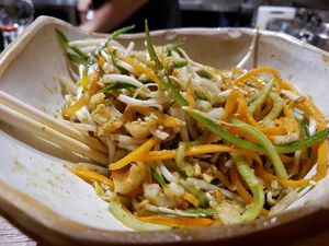 vietnamese summer salad at Minna Tomei in Haifa