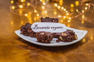 100% vegan Brownie at Neyenmapu Vegan Bistro in Santiago