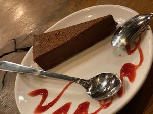 Raw Chocolate Ganache cake  at Vantra Vegan in London