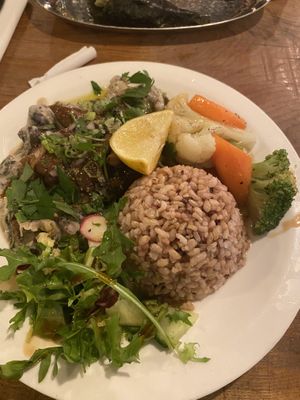 Mushroom creamy curry  at Vantra Vegan in London