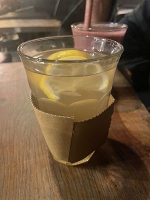 Hot tea  at Vantra Vegan in London