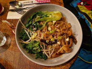 Noodles at Vantra Vegan in London
