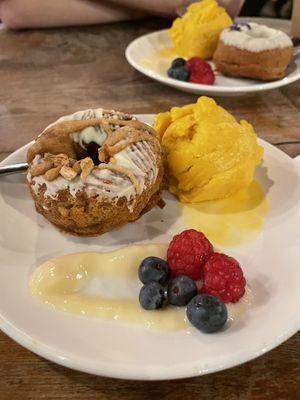 Baked doughnuts   at Vantra Vegan in London