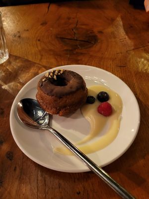 Gluten free dessert at Vantra Vegan in London