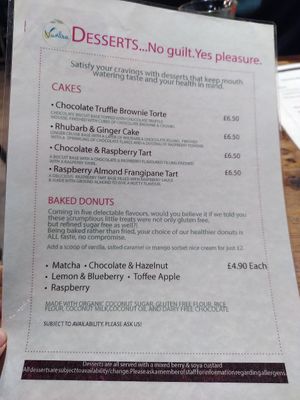 Cakes and donuts at Vantra Vegan in London
