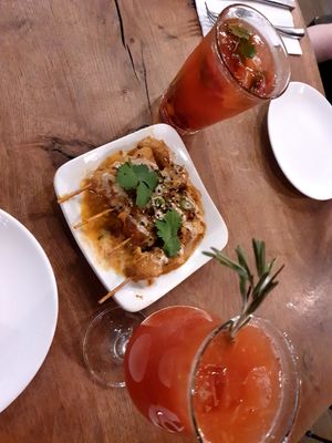 the satay were SO good at Vantra Vegan in London