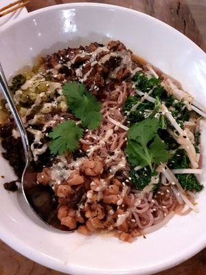 Their interpretation of dan dan mian. at Vantra Vegan in London