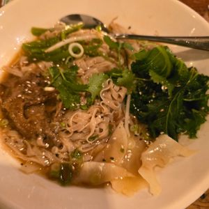 Noodle dish at Vantra Vegan in London