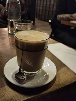 Latte at Vantra Vegan in London