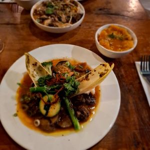 Magical mushrooms : a lot of differents mushrooms, really magical for taste buds 🤭 at Vantra Vegan in London