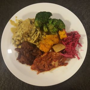 A seven pound something plate at Vantra Vegan in London