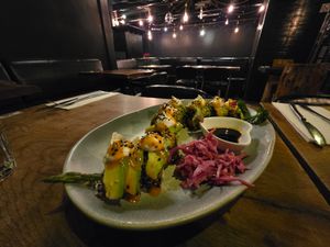 Dragon Roll. at Vantra Vegan in London