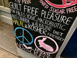 outside at Vantra Vegan in London