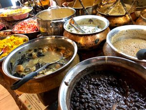 food galore at Vantra Vegan in London