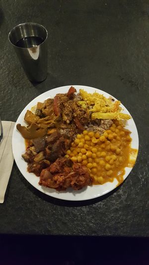 my 14£ plate of deliciousness at Vantra Vegan in London