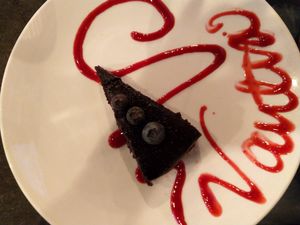 Cake at Vantra Vegan in London