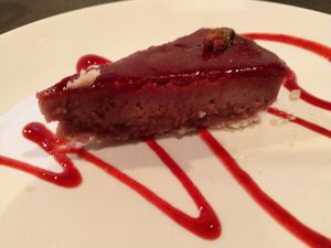 Cake at Vantra Vegan in London