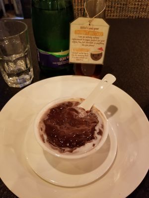 Adzuki beans with coconut...omg never tasted anything like it delicious at Vantra Vegan in London