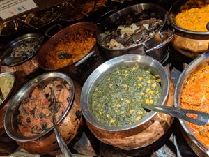 buffet at Vantra Vegan in London