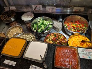 buffet at Vantra Vegan in London