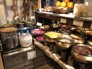 Warm foods at Vantra Vegan in London