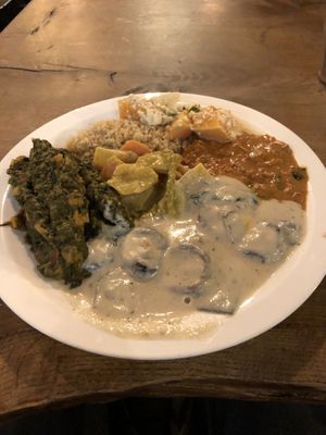 Warm plate at Vantra Vegan in London