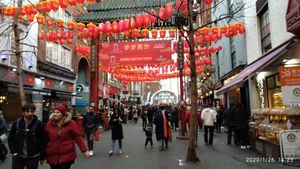 The street in front of the restaurant at Vantra Vegan in London
